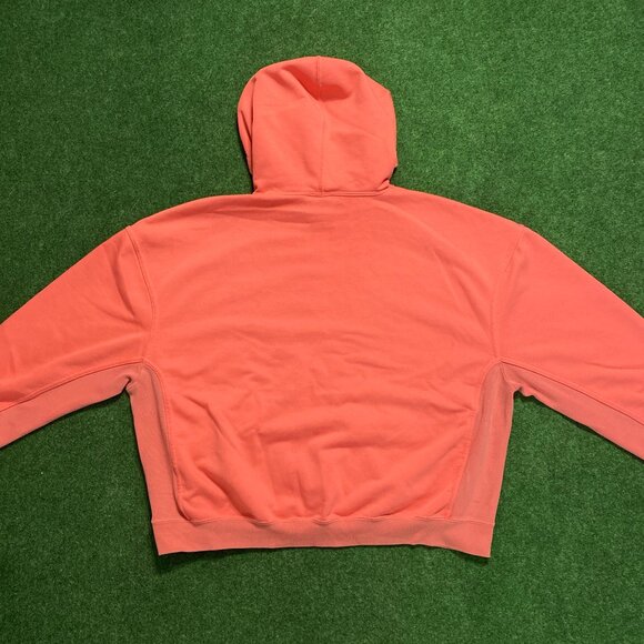 Women’s Nike Tennis Hoodie Large Coral Oversized Cropped Dri-Fit Court Heritage - Picture 4 of 6